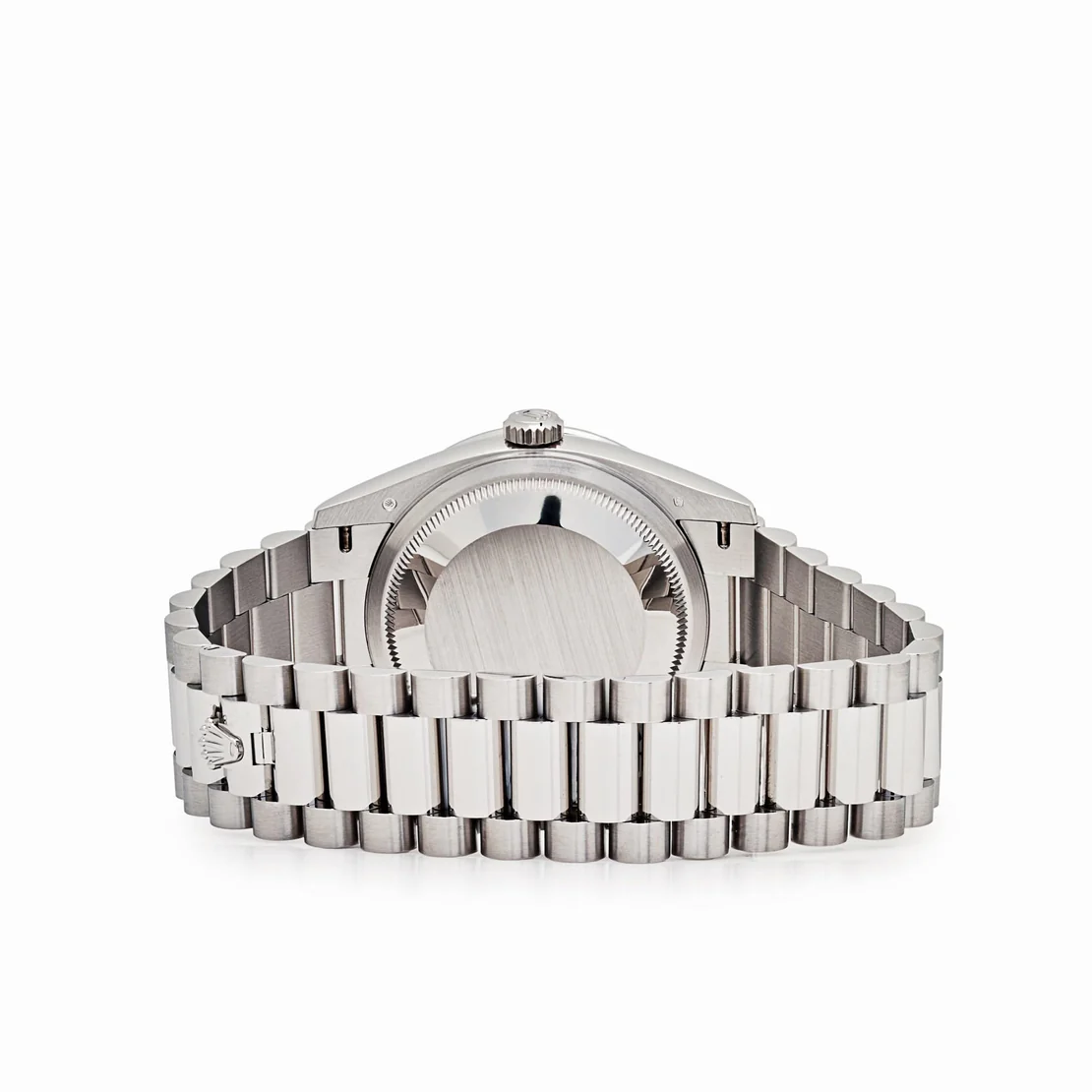 Rolex Day-Date 36 128396TBR Platinum Pink Opal Diamond Dial and Bezel - Image 7